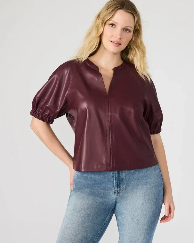 Top Roxanne color vino Top Roxanne color vino