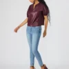 Top Roxanne color vino Top Roxanne color vino