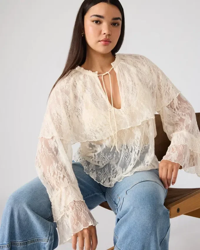 Top Saylor color crema Top Saylor color crema