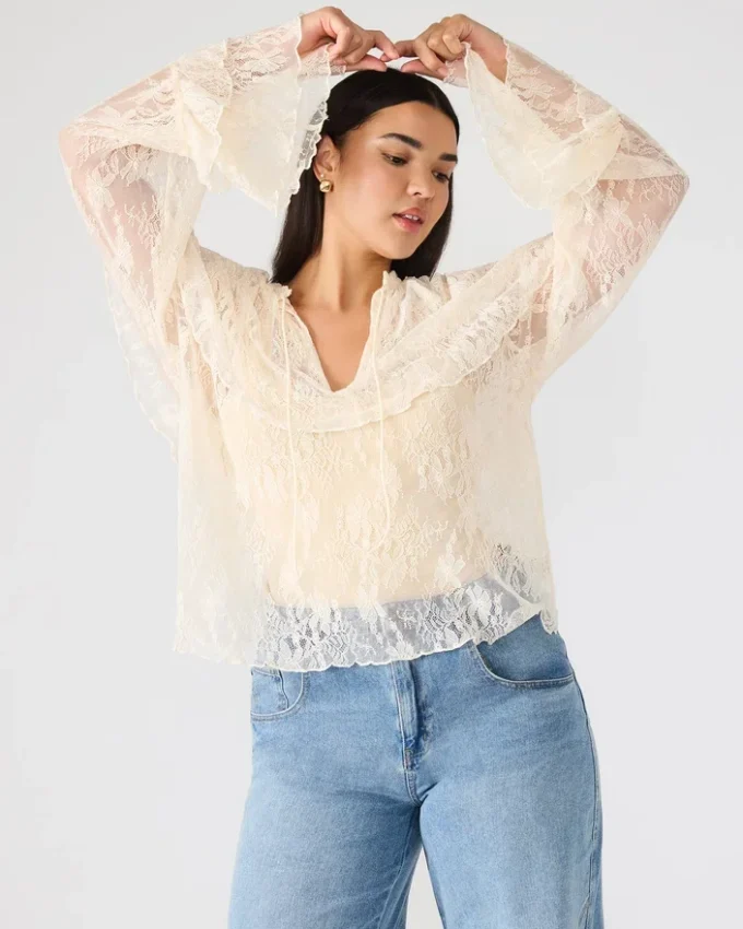 Top Saylor color crema Top Saylor color crema