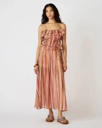Top Shilloh a rayas multicolor