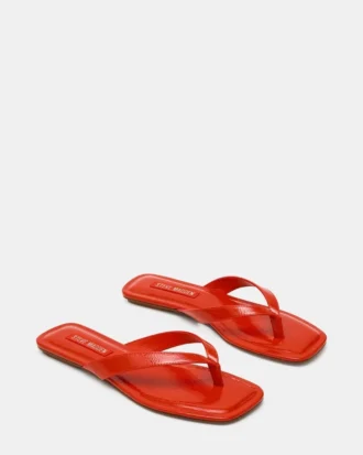Trella charol rojo anaranjado
