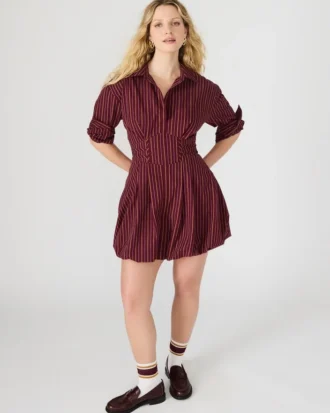 Vestido Arielle color vino