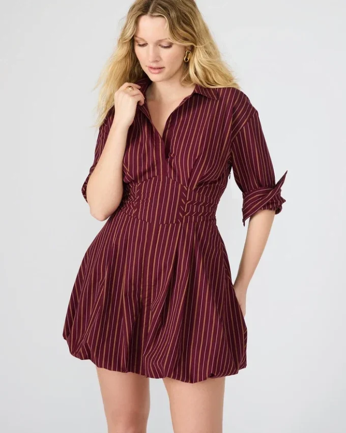 Vestido Arielle color vino