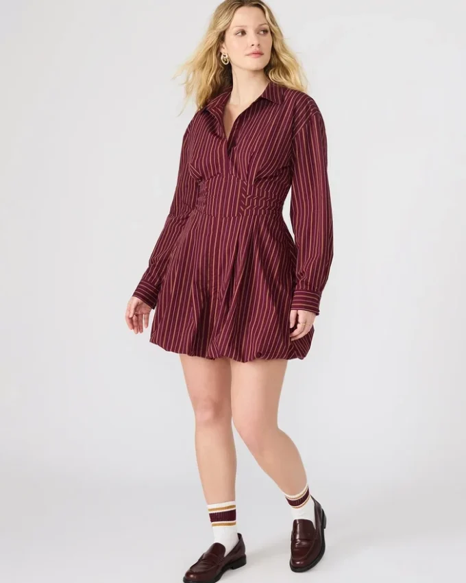 Vestido Arielle color vino