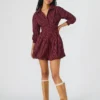 Vestido Arielle color vino