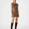 Vestido Belén Marrón