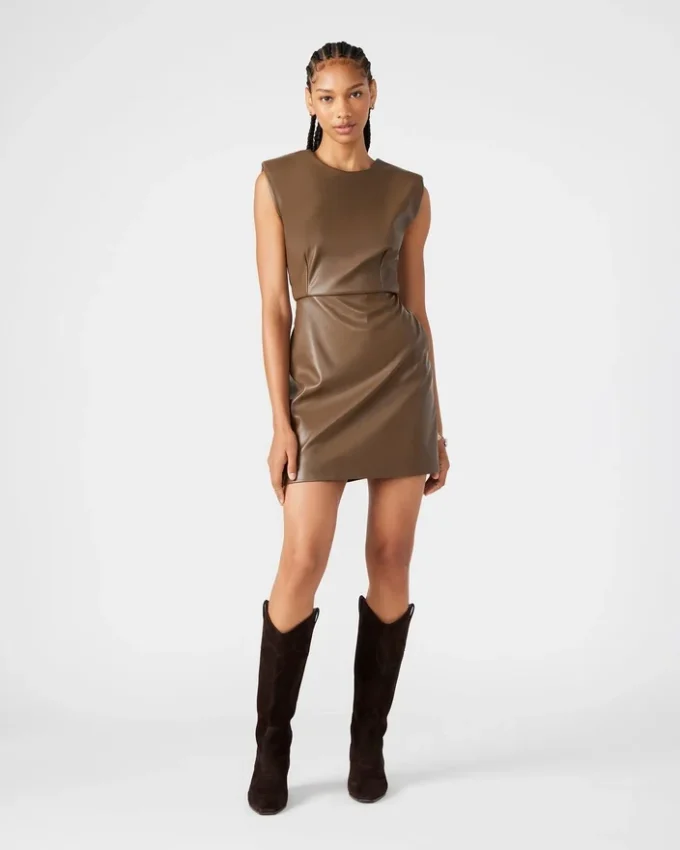 Vestido Belén Marrón