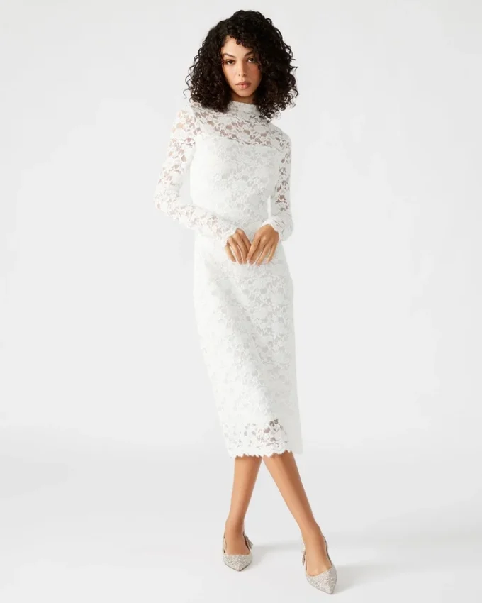 Vestido de encaje Vivienne, color marfil Vestido de encaje Vivienne, color marfil