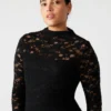 Vestido de encaje Vivienne negro Vestido de encaje Vivienne negro