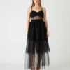 Vestido de tul Emily negro Vestido de tul Emily negro