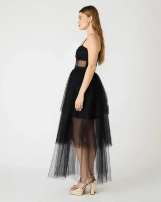 Vestido de tul Emily negro