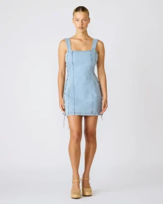 Vestido Gianka azul difuminado