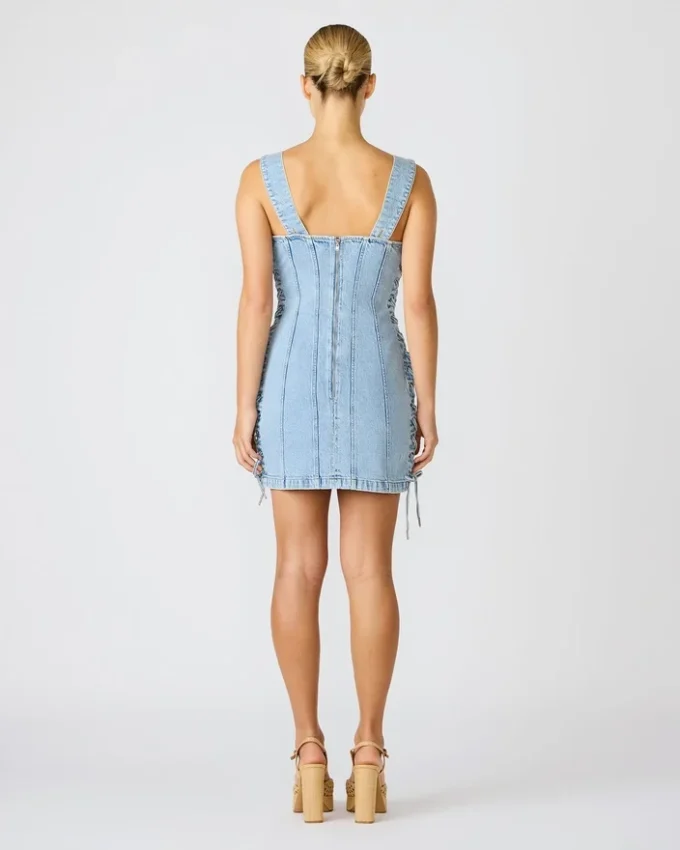 Vestido Gianka azul difuminado Vestido Gianka azul difuminado
