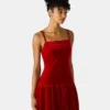 Vestido Giovanna de terciopelo rojo Vestido Giovanna de terciopelo rojo