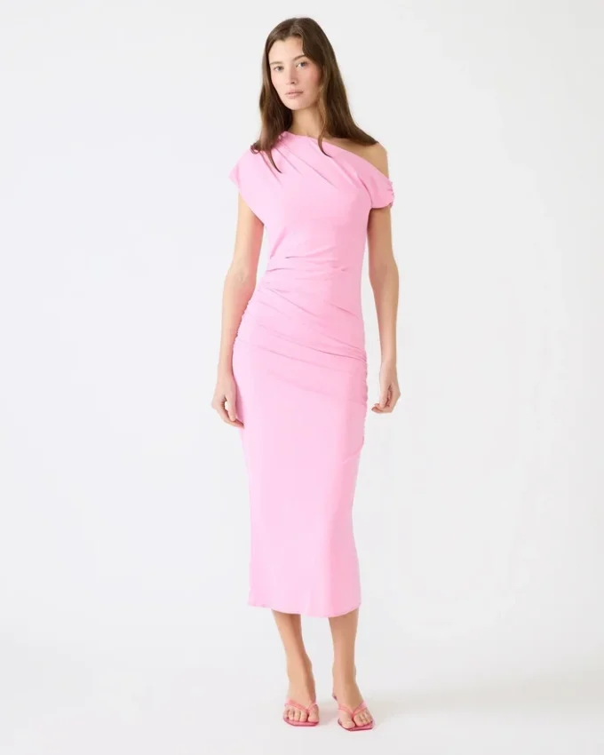 Vestido Gracelyn rosa caramelo
