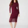Vestido Hailee color vino Vestido Hailee color vino