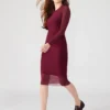 Vestido Hailee color vino Vestido Hailee color vino
