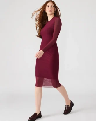 Vestido Hailee color vino