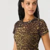 Vestido Hailee de manga corta con estampado Hot Spots Vestido Hailee de manga corta con estampado Hot Spots