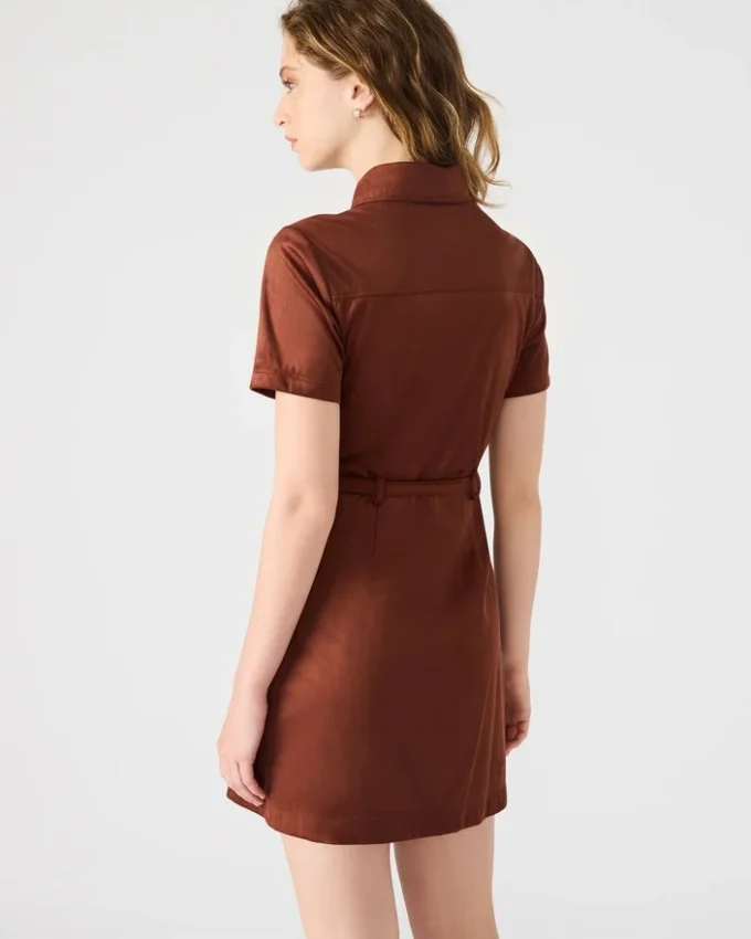 Vestido Joliana en color higo oscuro Vestido Joliana en color higo oscuro