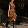 Vestido Tori Leopardo Vestido Tori Leopardo