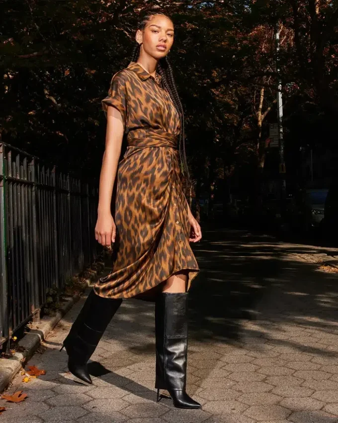 Vestido Tori Leopardo Vestido Tori Leopardo