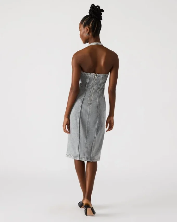 Vestido vaquero Gia gris claro Vestido vaquero Gia gris claro