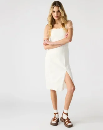 Vestido vaquero Giselle blanco